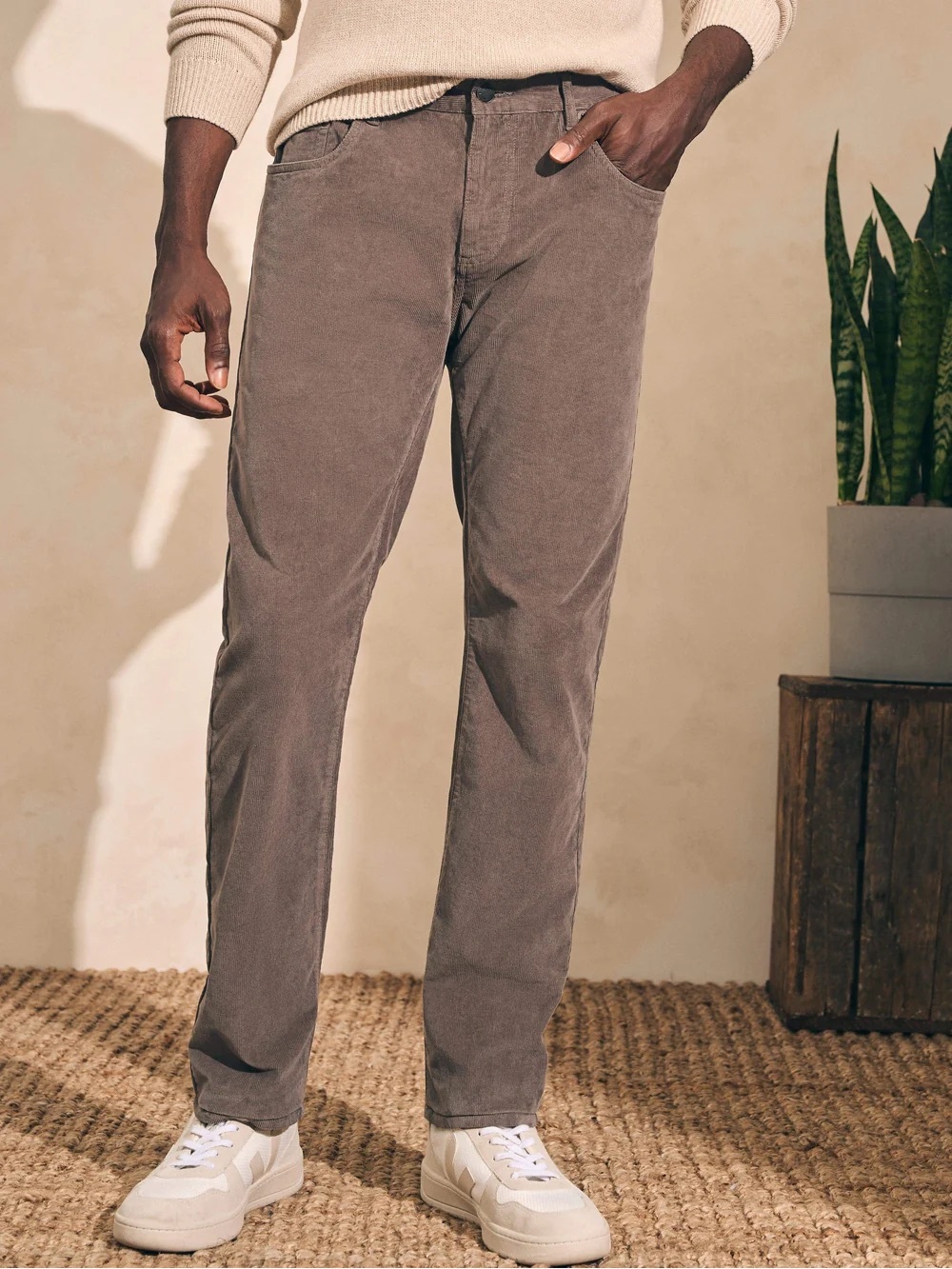 Faherty Stretch Terry Corduroy 5-Pocket Pant